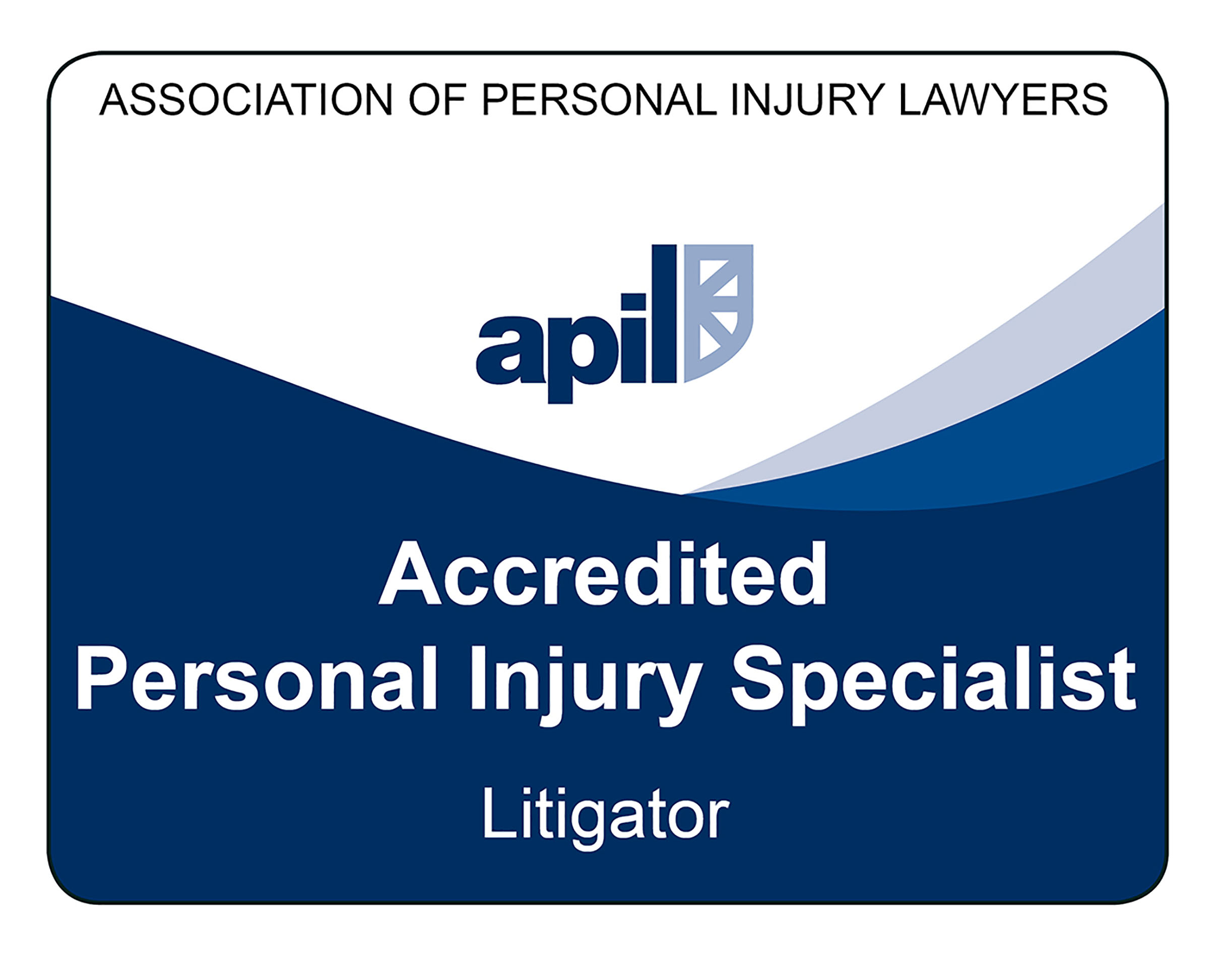 Logo for APIL Accredited Senior Litigator