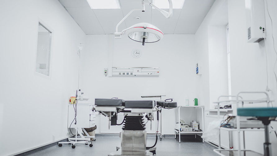 An empty operating theatre